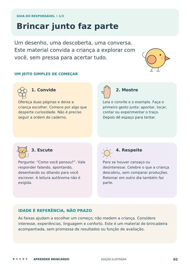 Página real do guia do responsável